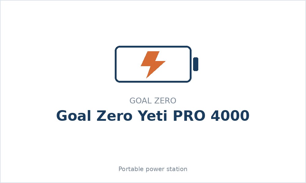 Goal Zero Yeti PRO 4000
