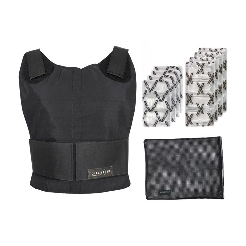 Cooling vest and neck wrap