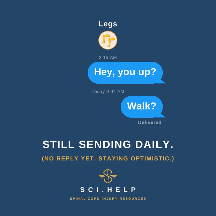 Navy shirt design reading MESSAGE TO LEGS: WALK? Status delivered, read never, still sending daily